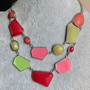 Fun Bright & Colorful Necklace - Color Block Necklace - Summer Fun Jewelry